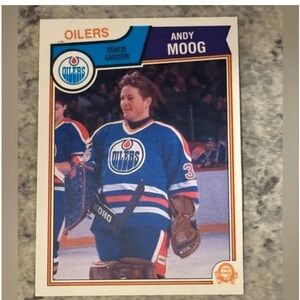 Andy Moog 1983/84 O-Pee-Chee Edmonton Oilers Hockey Card